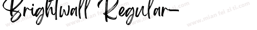 Brightwall Regular字体转换